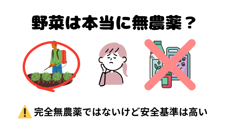 らでぃっしゅぼーやの野菜が本当に無農薬なのかの結論