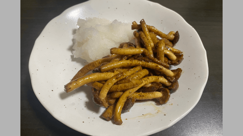 坂ノ途中から届いた博多すぎたけで作ったきのこの大根おろし和え