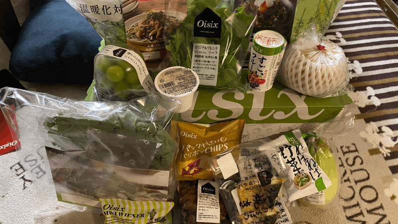 オイシックスから届いた商品の全体